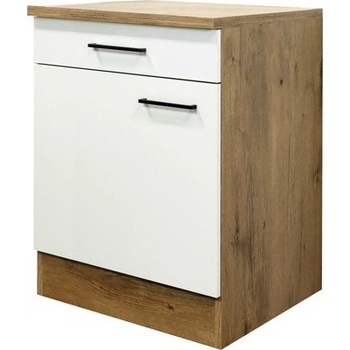 Flex-Well Kuchynská skrinka Vintea spodná, zásuvky + dvierka, 60 x 85 x 57,1 cm