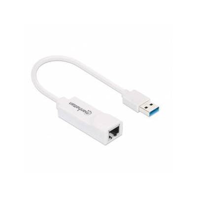 Адаптер Manhattan, USB-A 3.0 - RJ45, 10/100 / 1000Mbps, Gigabit мрежова карта
