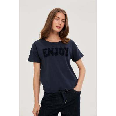 Moodo Суитшърт с къси ръкави тъмносин Moodo Moodo | Bezhov | ЖЕНИ | 38