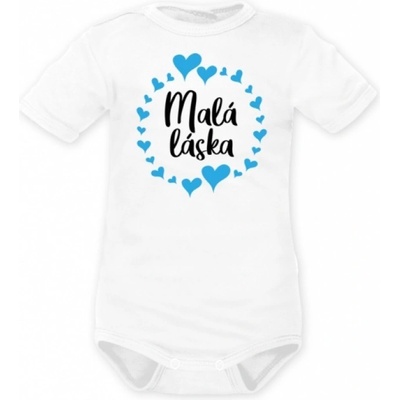 DEJNA Body krátký rukáv Malá láska Kluk bílé