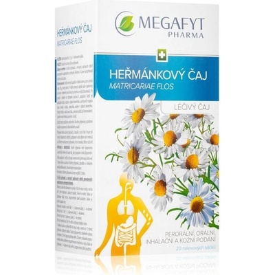 Megafyt Heřmánkový čaj nálevové sáčky 20 x 1,5 g