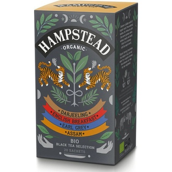 Hampstaed Tea London BIO selekce černých čajů 20 ks