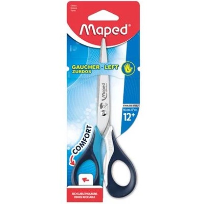 Maped Ножица, обща, 16 см, за лява ръка, MAPED "Sensoft 3D", смесени цветове 696510 (696510)