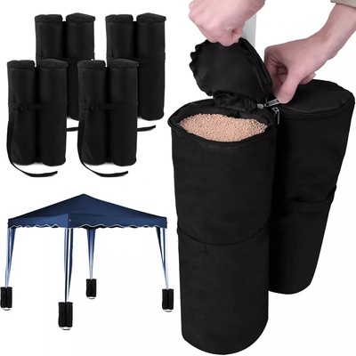 Kingsleeve Závažia na nohy party stanu, 4 ks, čierna 102534