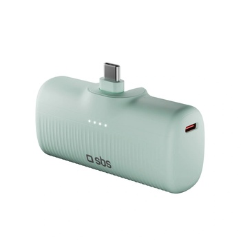 Image 1 of SBS EcoPower 5000 mAh 10W Power Bank USB-C зелен (8018417498442)