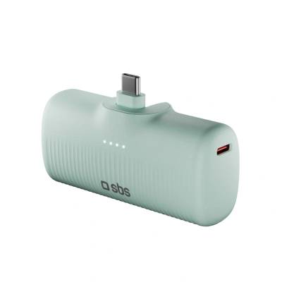 SBS EcoPower 5000 mAh 10W Power Bank USB-C зелен (8018417498442)