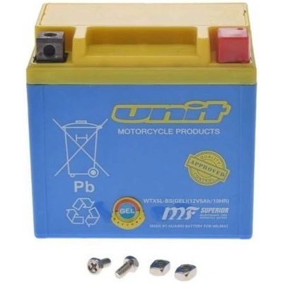 Baterie gelová 12V, YTX5L-BS, 5Ah, WM Moto MF AGM 114x71x106