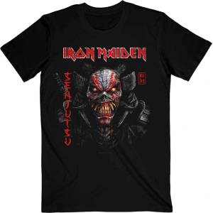 Iron Maiden Senjutsu Black Cover Vertical Logo Black M Риза (IMTEE133MB02)