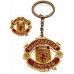 Manchester United official Manchester United ключодържател и значка design set (j31krbmucr)