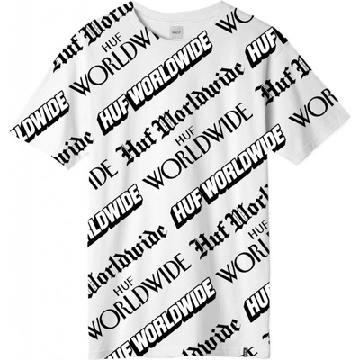 Huf FAKE NEWS TEE white