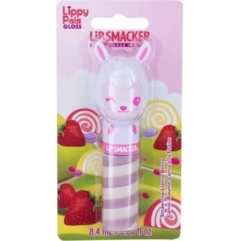 Lip Smacker Lippy Pals Straw-ma-Llama Berry Hydratačný lesk na pery transparentná 8,4 ml