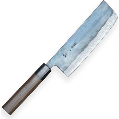 KIYA nôž Nakiri 17 cm Suminagashi Damascus 11 layers