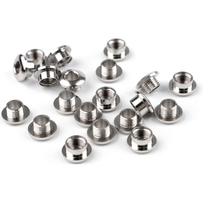 Průchodka šroubovací vnitřní Ø5 mm / vnější Ø11 mm Varianta: nikl, Balení: 10 pár – Zboží Dáma