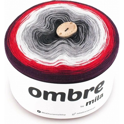 MILA Příze OMBRE Classic 1200m/3nitky M013R - Flamengo II.