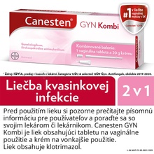 Canesten GYN Kombi tbl.vag. 1 x 500 mg + crm.der. 1 x 20 g