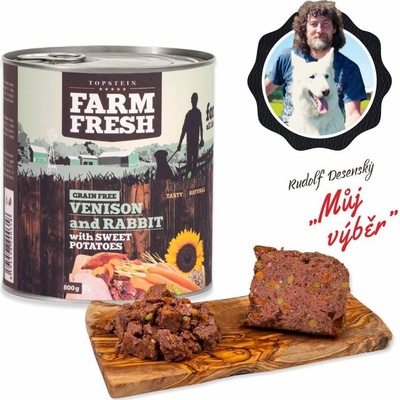 Topstein Farm Fresh Zvěřina a králík se sladkými bramborami 400 g