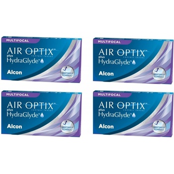 Alcon Air Optix Plus Hydraglyde Multifocal 6 šošoviek výhodné balenie 4 krabičky