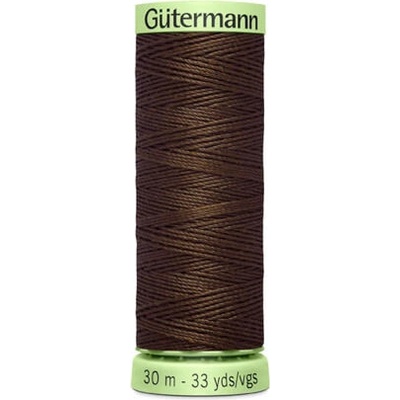 Nit PES Gütermann JEANS - extra silná 30 (30m) barva 694 - hnědá