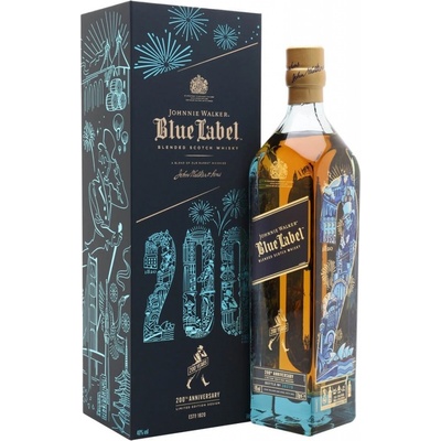 Johnnie Walker Blue Label 200-th Anniversary Keep Walking Limited Edition 2020 40% 0,7 l (kazeta)