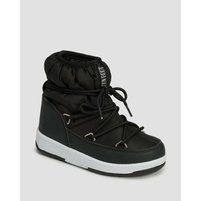 Moon Boot Dievčenské sněhule JR Girl Low Nylon WP černá