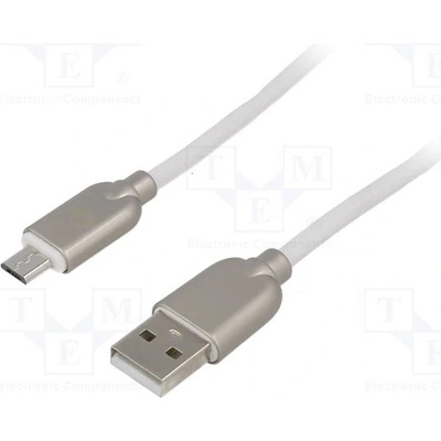 Gembird CC-USB2R-AMMBM-2M-W USB 2.0 USB A vidlice USB B micro vidlice