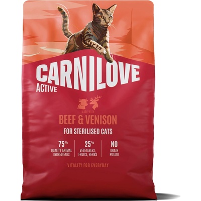 Carnilove Active Adult Cat All Breeds Sterilised Beef and Venison 6 kg