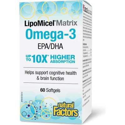 Natural Factors LipoMicel Matrix Omega-3, 60 софтгел капсули, Natural Factors (3454 NF)