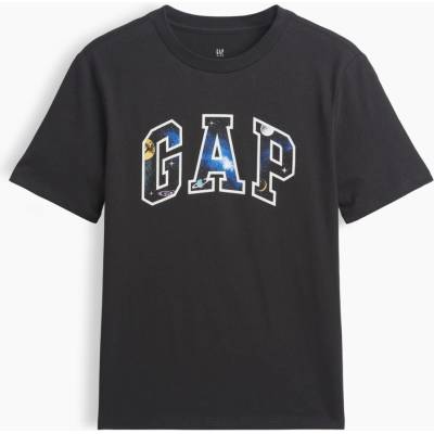 GAP Detské tričko s logom čierna