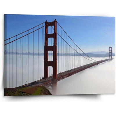 Sablio Obraz Golden Gate v mlze - 150x110 cm
