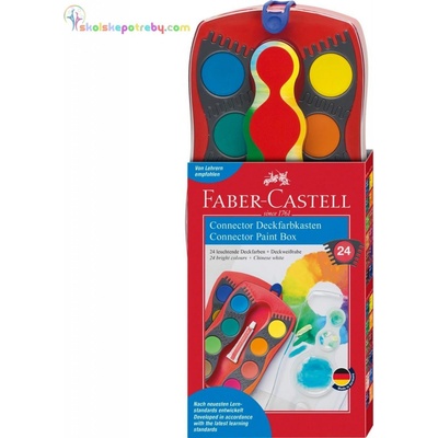 Faber Castell Connector krycie farby 24 farieb