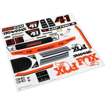 Traxxas Лепенки Traxxas UDR Decals, Unlimited Desert Racer, Fox Edition TRX8515 (TRX8515)