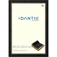 DANTIK rám na obraz 80x120 | GREECE černá (Plexi Čiré)