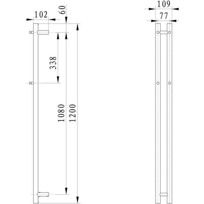Sapho PAPINADO 109 mm x 1200 mm ER340