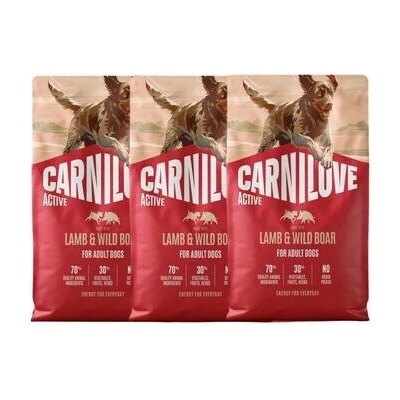 Carnilove Active Dog Lamb and Wild Boar Adult 3 x 4 kg