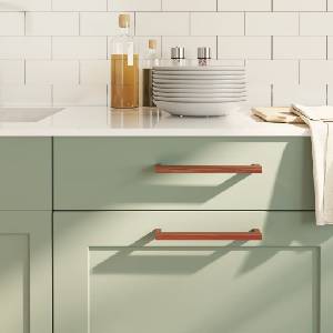 vidaXL Дръжки за шкафове, 20 бр, бронз, 192 мм, неръждаема стомана (3203663)
