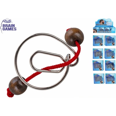 Mikro trading Brain games Hlavolam kovový 8 druhů