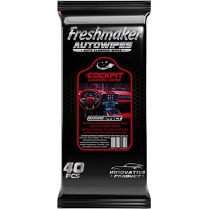 Freshmaker , Мокри кърпички за автомобилно табло за блясък, 40 бр