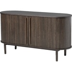 Unique Furniture Кафяв скрин от декор от дъб с плъзгащи се врати 140x76x45 cm Meta - Unique Furniture (48993180)