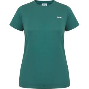 Slazenger Дамска тениска с къс ръкав Slazenger Crew Neck Tee Womens - Forest Green