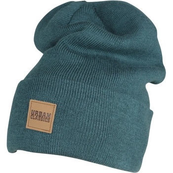 Urban Classics Leatherpatch Long beanie jasper