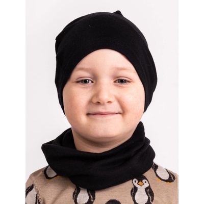 Dětská merino čepice Homeless Černá