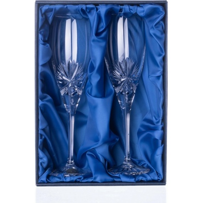 ONTE CRYSTAL Broušené sklenice na sekt Mašle Počet sklenic 2 x 150 ml