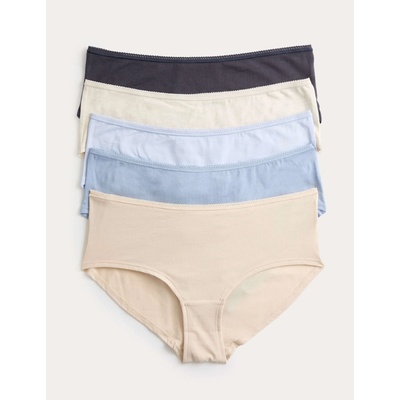 Marks & Spencer Нискорязани шорткови бикини от памук и lycra®, 5 бр. в опаковка Marks & Spencer синя Marks & Spencer | Sin | ЖЕНИ | 10