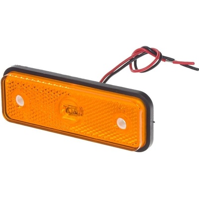 Boční obrysové LED světlo, 12-24V, oranžové, obdélník, ECE R91 – Zboží Mobilmania