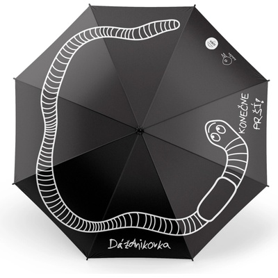 Dáždnikovo dlhý dáždnik Dáždnikovka black