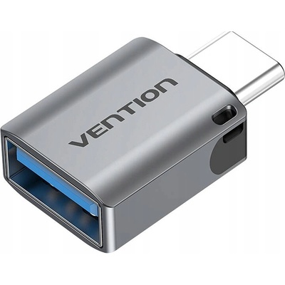 Vention USB-C (M) to USB 3.0 (F) OTG Adapter Gray Aluminum Alloy Type CDQH0 – Zboží Živě