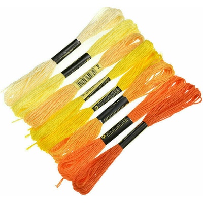 Alma TH013-C4 Yellow 8 m Прежда за бродиране (TH013-C4)