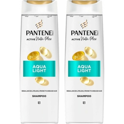 Pantene ProV AquaLight Šampón na mastné vlasy 2x400 ml