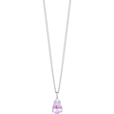 Preciosa Bižuterní náhrdelník Sweet Drop, kapka s českým křišťálem Preciosa, violet