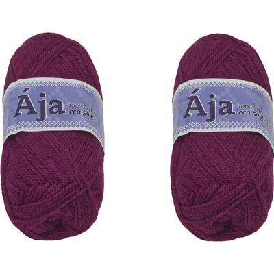 BELLATEX SET 2 ks Priadza Ája NGM 50 g, 952 tmavá burgundy